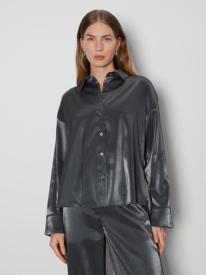 Someday Koszula "Zolda" w kolorze srebrnym rozmiar: 40