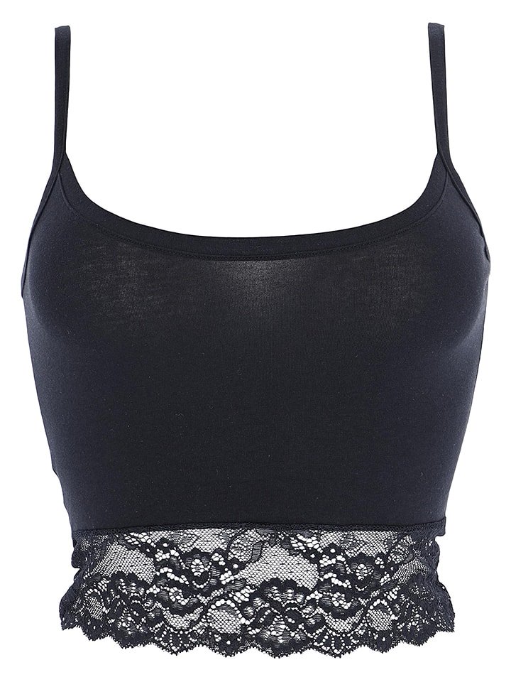 COTONELLA Top w kolorze czarnym rozmiar: XL