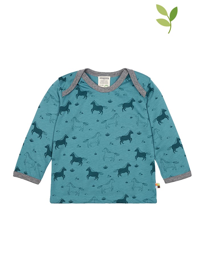 loud + proud Koszulka w kolorze błękitnym rozmiar: 86/92