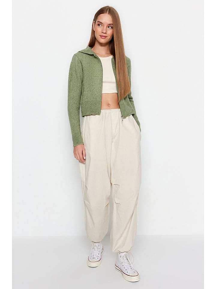 trendyol Kardigan w kolorze zielonym rozmiar: M