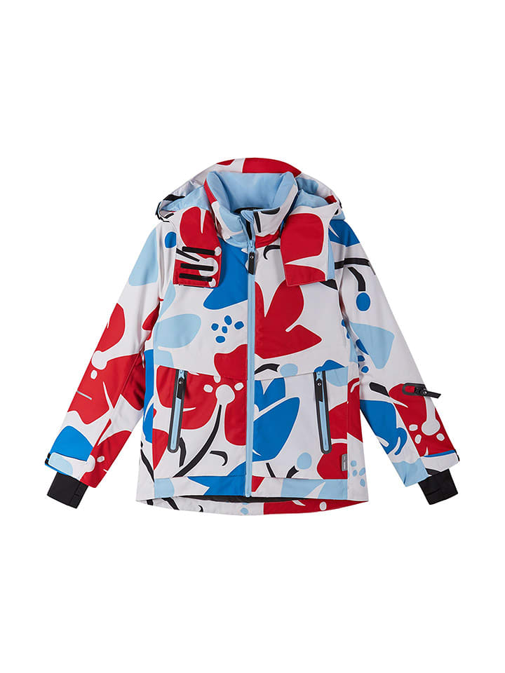 Reima Kurtka zimowa "Posio" w kolorze biało-czerwono-niebieskim rozmiar: 134