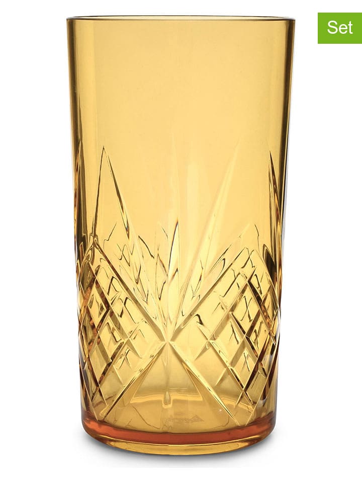 Salt and Pepper Szklanki (4 szt.) "Costa" w kolorze żółtym - 650 ml rozmiar: onesize