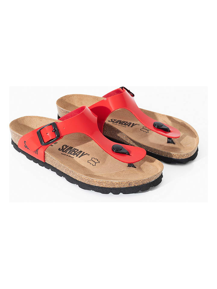 Sunbay Japonki "Camelia" w kolorze czerwonym rozmiar: 37