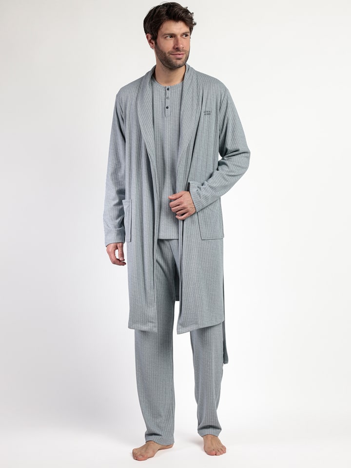 admas Kimono "Admas home" w kolorze szarym rozmiar: L