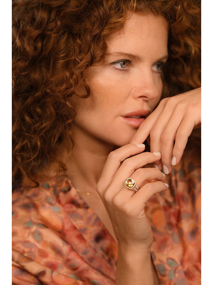 maison héritage PARIS Złoty pierścionek "Divine" z diamentami rozmiar: 54