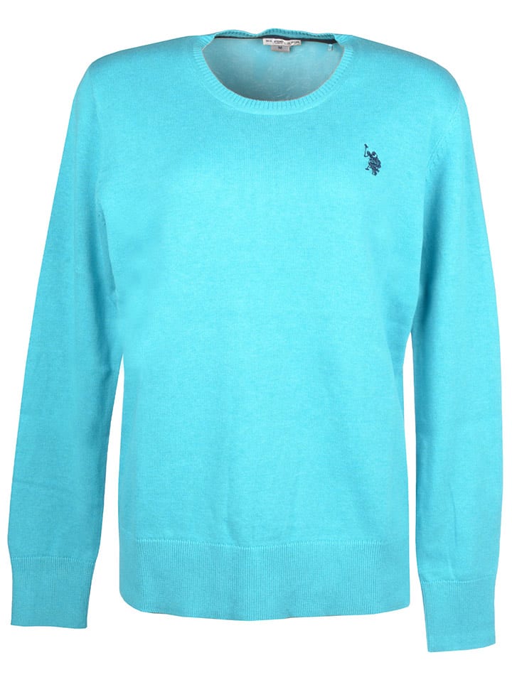 U.S. Polo Assn. Sweter w kolorze turkusowym rozmiar: M