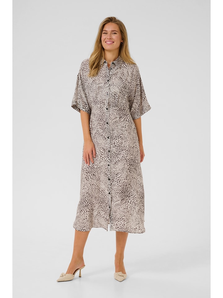 Kaffe Sukienka w kolorze beżowym rozmiar: 40