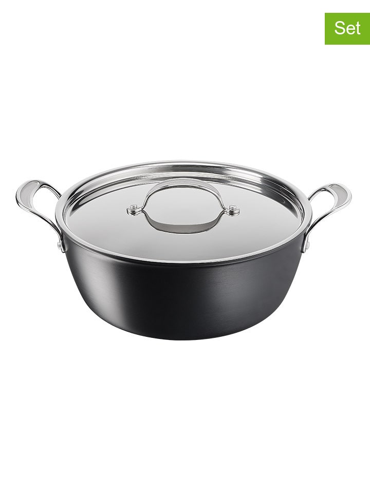 Tefal 2-częściowy zestaw "Jo Cooks Classic" w kolorze czarnym - Ø 30 cm rozmiar: onesize
