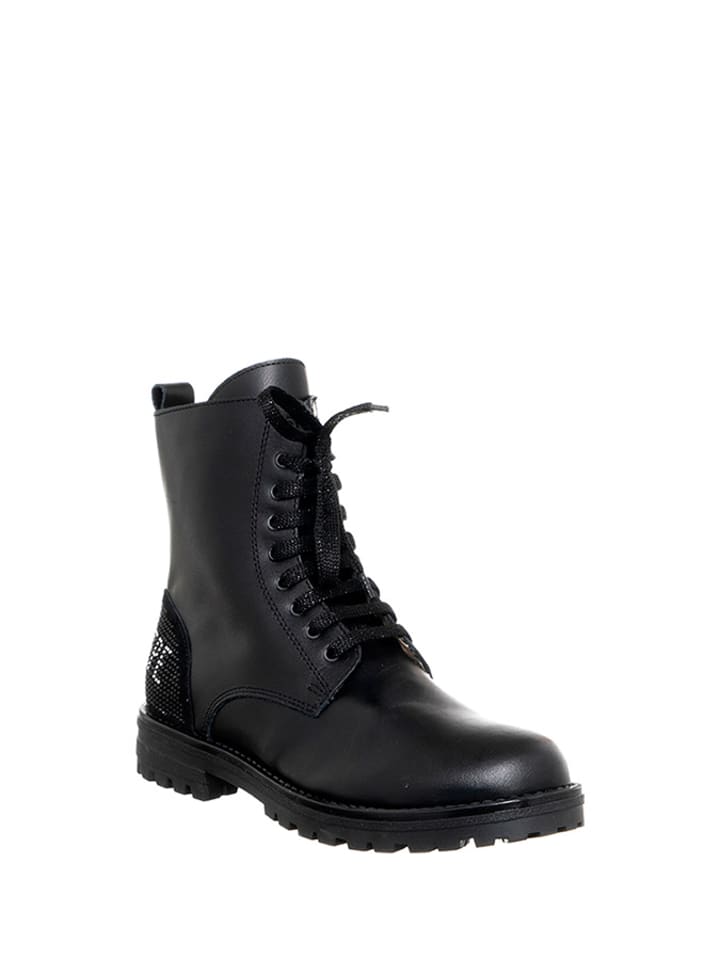 Patrizia Pepe Skórzane trzewiki w kolorze czarnym rozmiar: 32