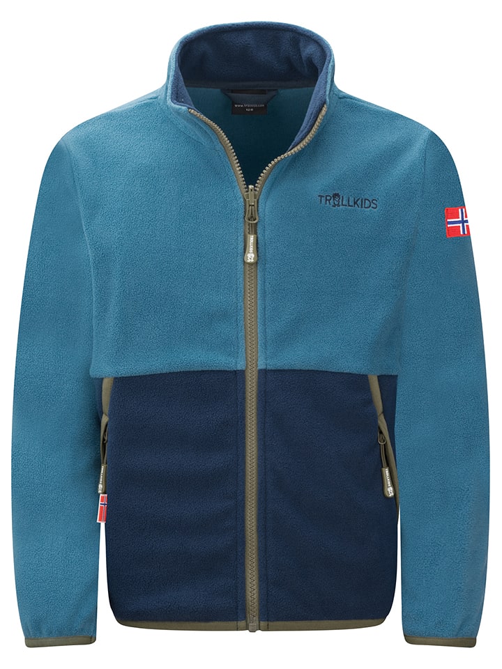 Trollkids Kurtka polarowa "Storfjord" w kolorze granatowo-niebieskim rozmiar: 164