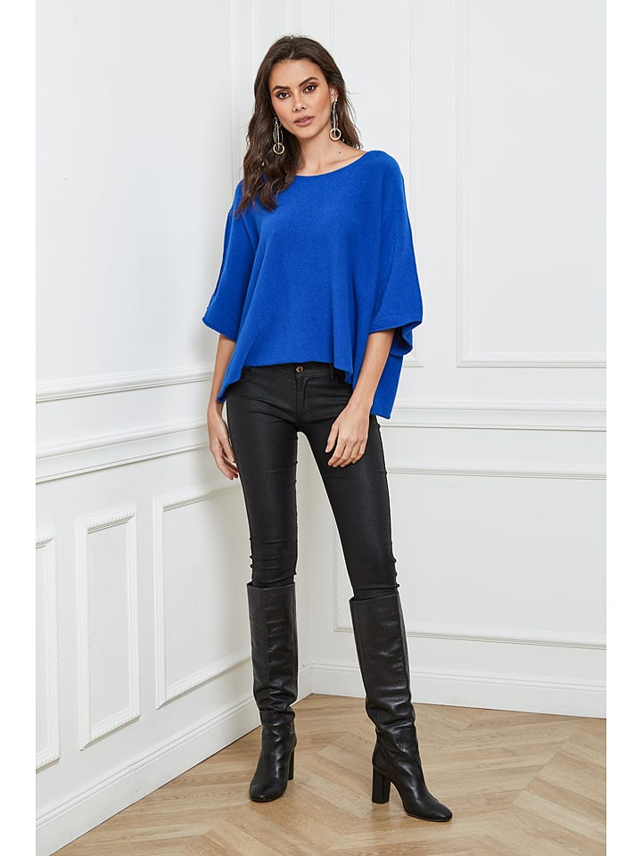 Joséfine Sweter "Lecce" w kolorze niebieskim rozmiar: M