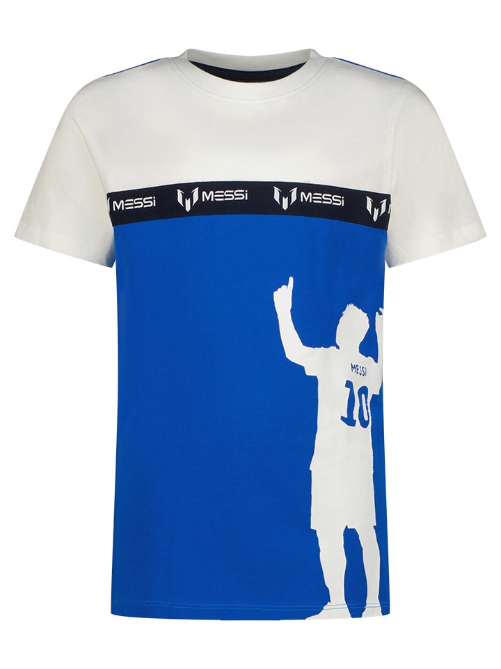 Messi Koszulka w kolorze niebiesko-białym rozmiar: 164
