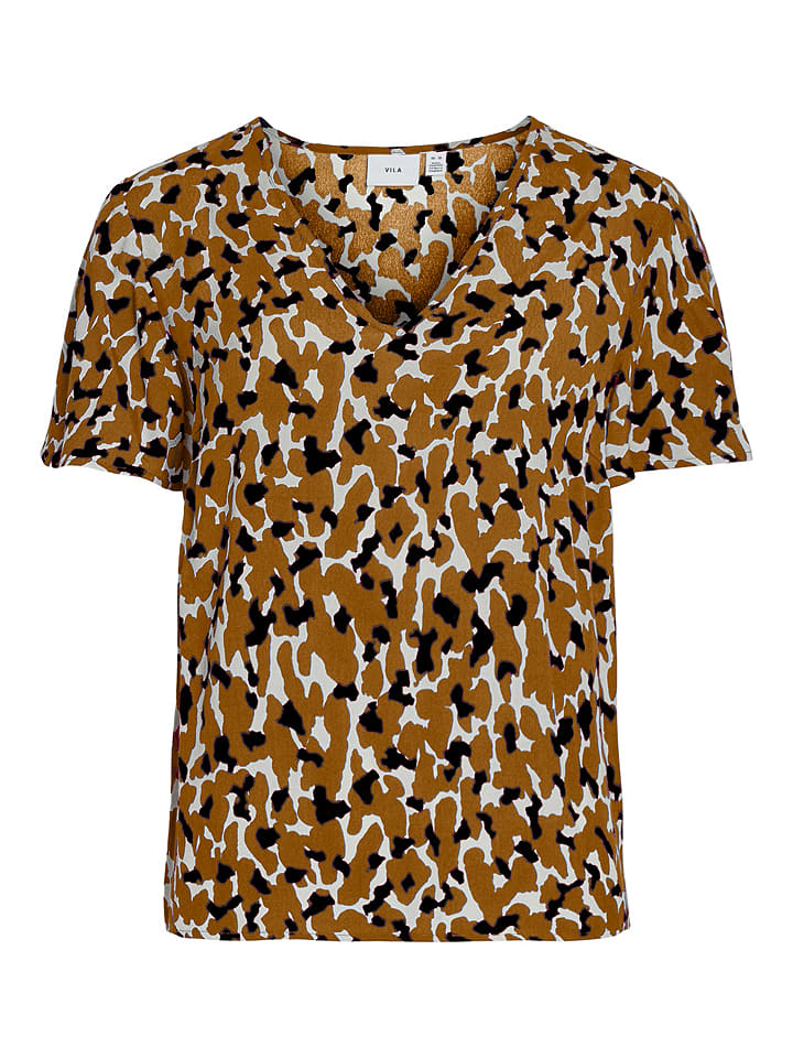 Vila Bluzka w kolorze jasnobrązowym rozmiar: 38