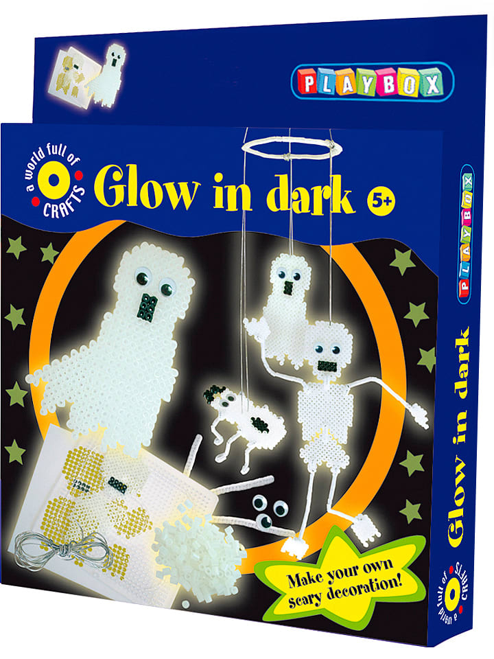 Playbox 1.100-częściowy zestaw koralików "Glow in the Dark" do prasowanek - 5+ rozmiar: onesize