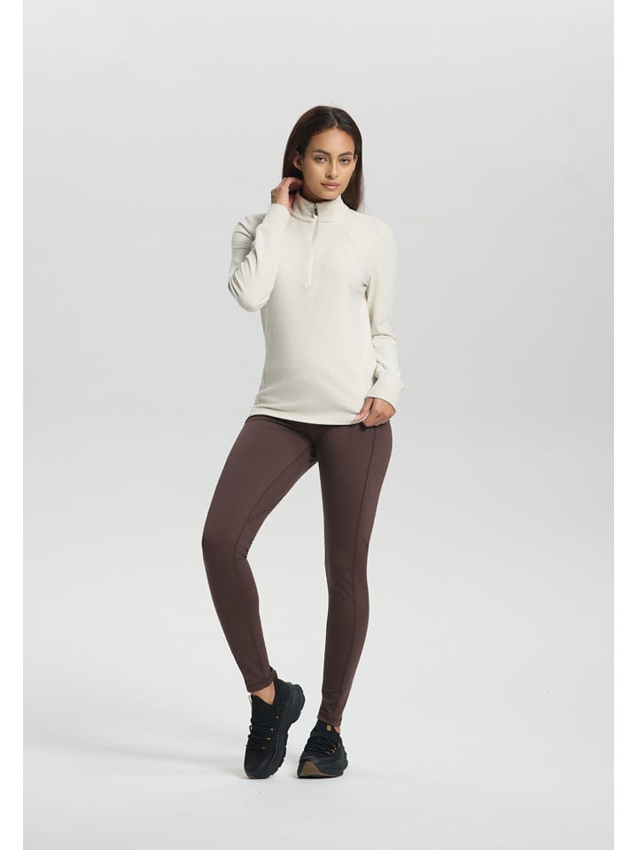 LUHTA Bluza polarowa "Kivisalmi" w kolorze kremowym rozmiar: XL