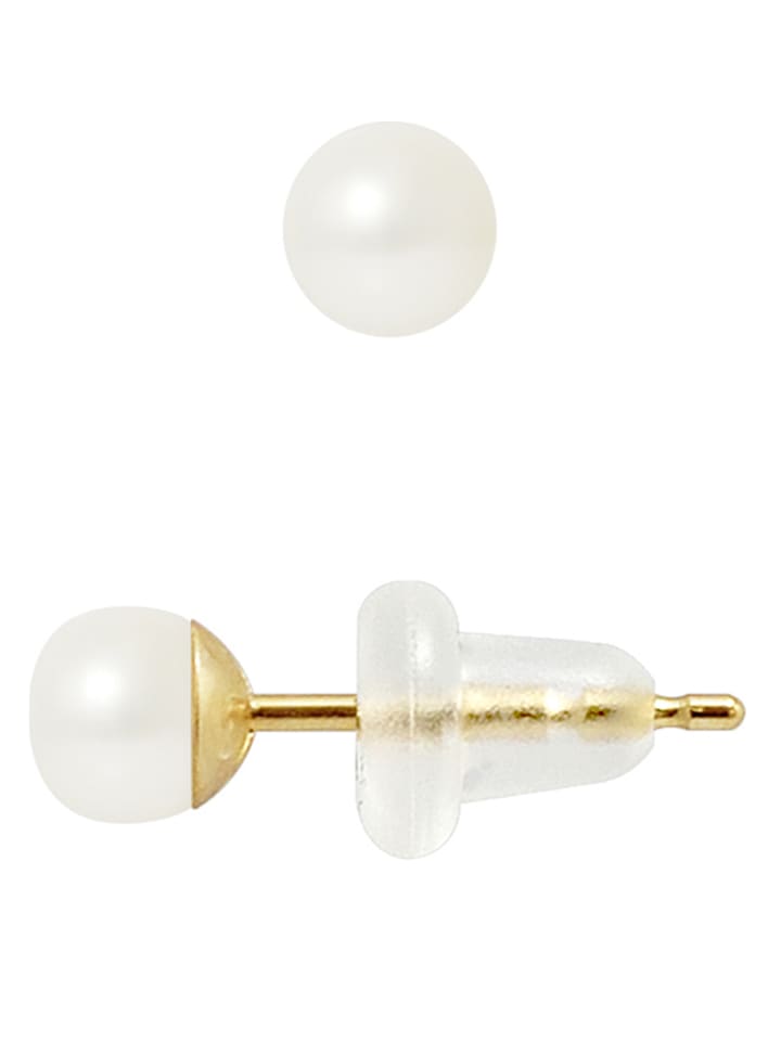 Pearl Addict Kolczyki-wkrętki z perłami w kolorze białym rozmiar: onesize