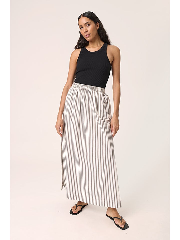 Soaked in Luxury Spódnica w kolorze kremowym rozmiar: S