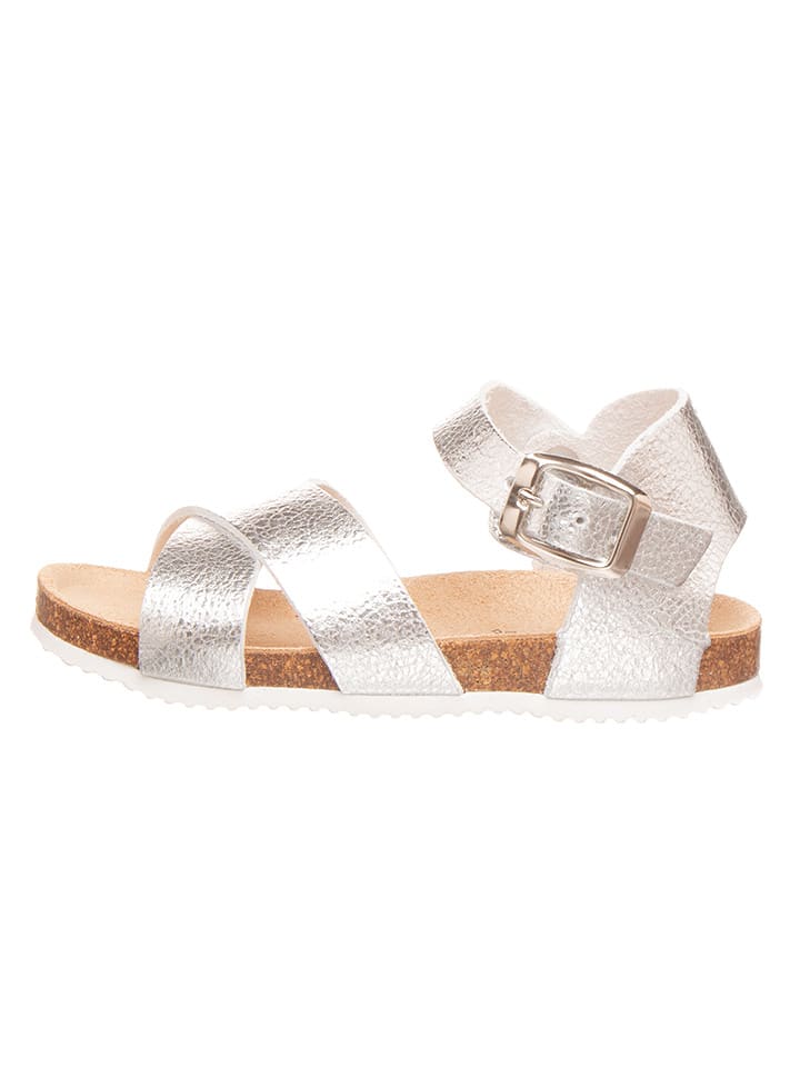 BIO PINGÜIN Sandały w kolorze srebrnym rozmiar: 25