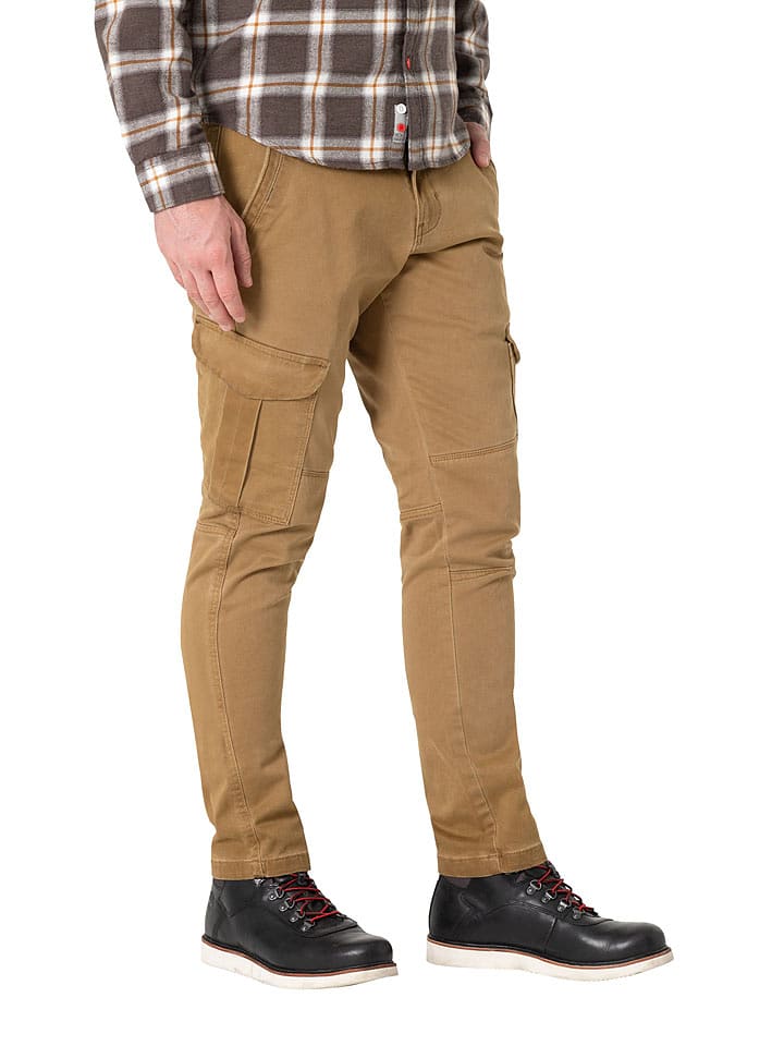 Timezone Bojówki "Niklas" - Regular fit - w kolorze karmelowym rozmiar: W38/L32