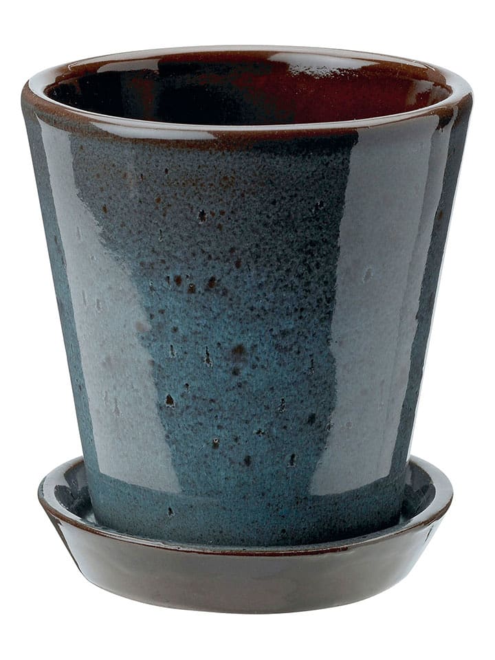 Knabstrup Doniczka "Knabstrup" w kolorze morskim - wys. 12 x Ø 10,5 cm rozmiar: onesize