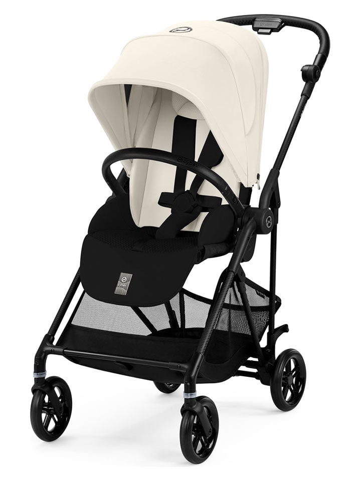 Cybex Spacerówka "Melio Carbon" w kolorze kremowo-czarnym rozmiar: onesize