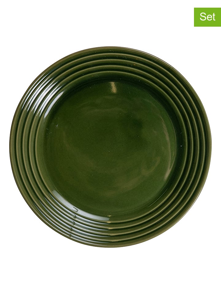 Sagaform Talerze deserowe (6 szt.) w kolorze zielonym - Ø 20 cm rozmiar: onesize