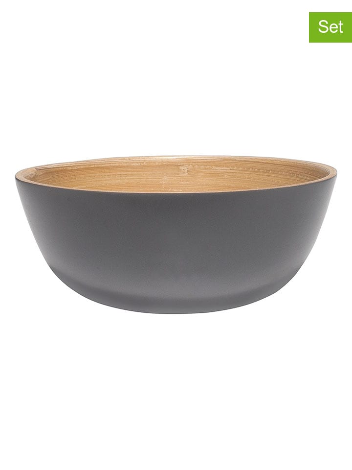 Ibili Miski (2 szt.) w kolorze szarym do przekąsek - Ø 15 cm rozmiar: onesize
