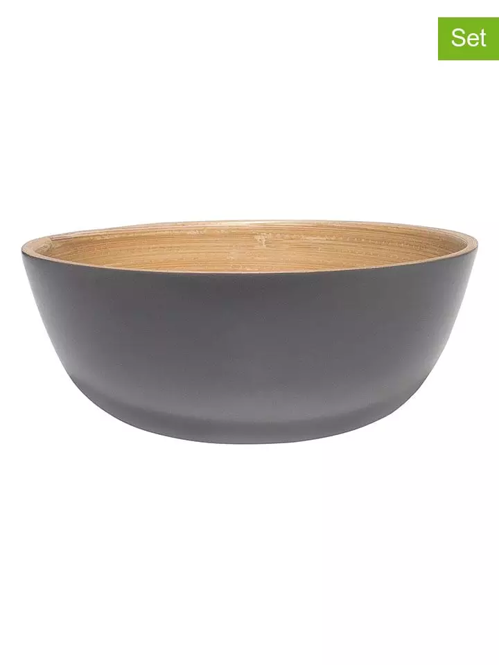 Ibili Miski (2 szt.) w kolorze szarym do przekąsek - Ø 15 cm rozmiar: onesize