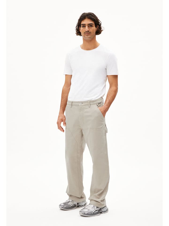 armedangels Spodnie "Aagapio" w kolorze beżowym rozmiar: W29/L32