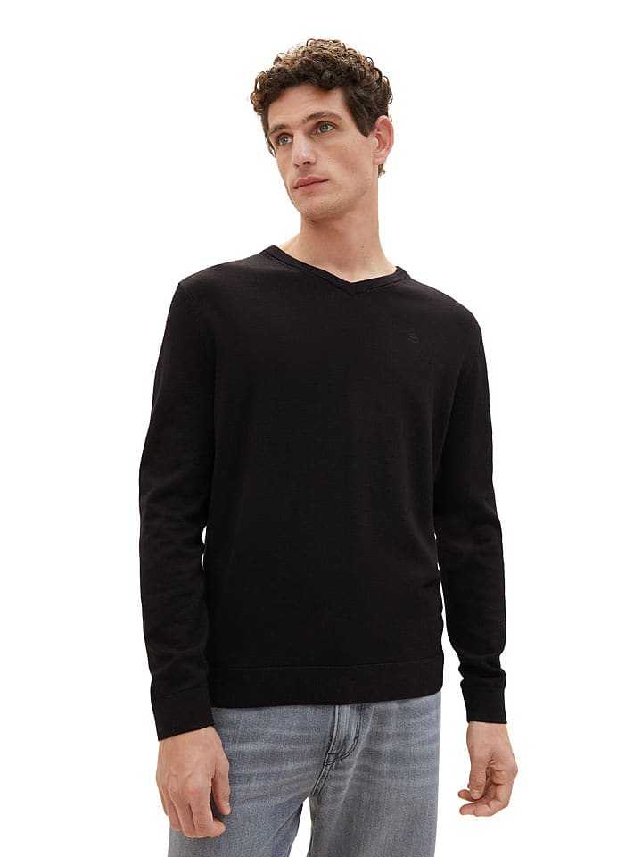 Tom Tailor Sweter w kolorze czarnym rozmiar: L