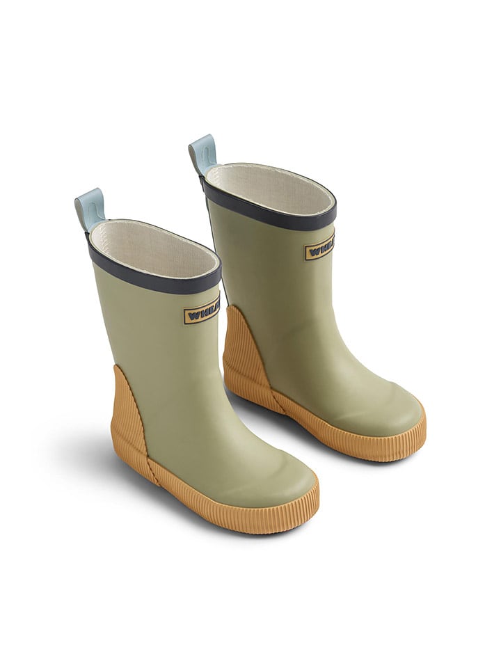 Wheat Kalosze "Welly" w kolorze oliwkowo-żółtym rozmiar: 25