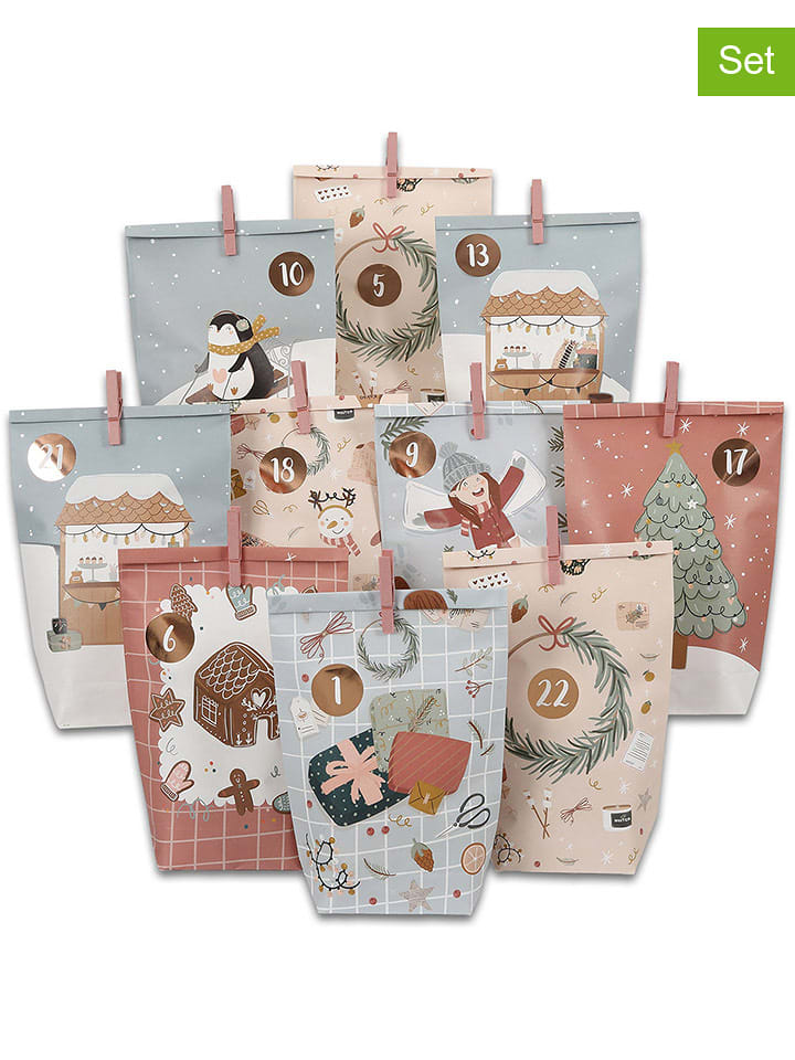 G. Wurm 72-częściowy zestaw "Christmas" w kolorze jasnoróżowo-niebiesko-beżowym rozmiar: onesize