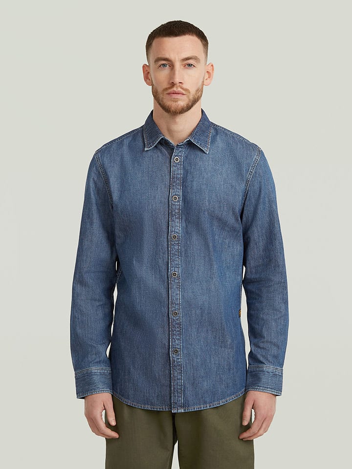 G-Star Koszula dżinsowa - Slim fit - w kolorze niebieskim rozmiar: M