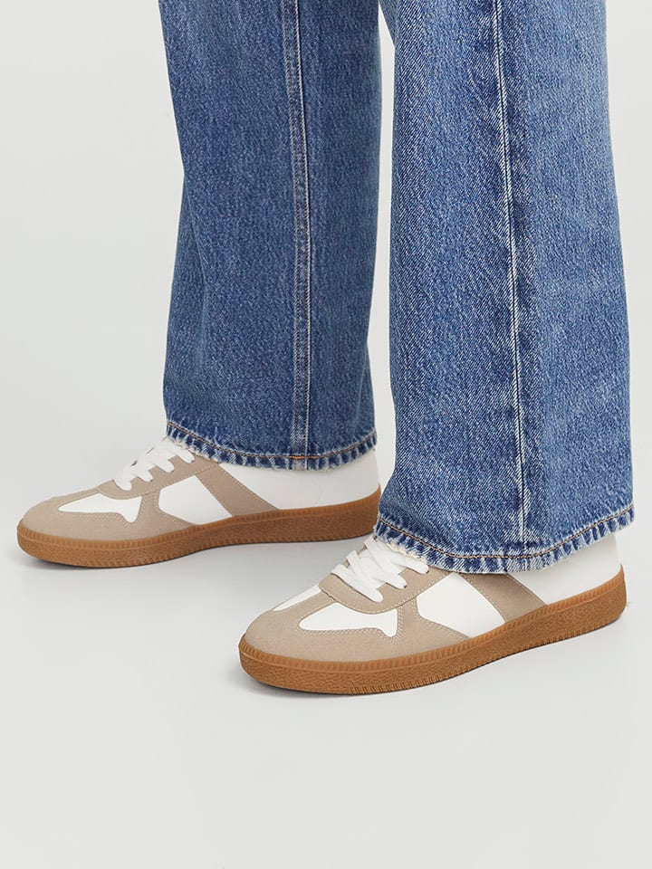 Jack & Jones Sneakersy w kolorze beżowo-białym rozmiar: 42