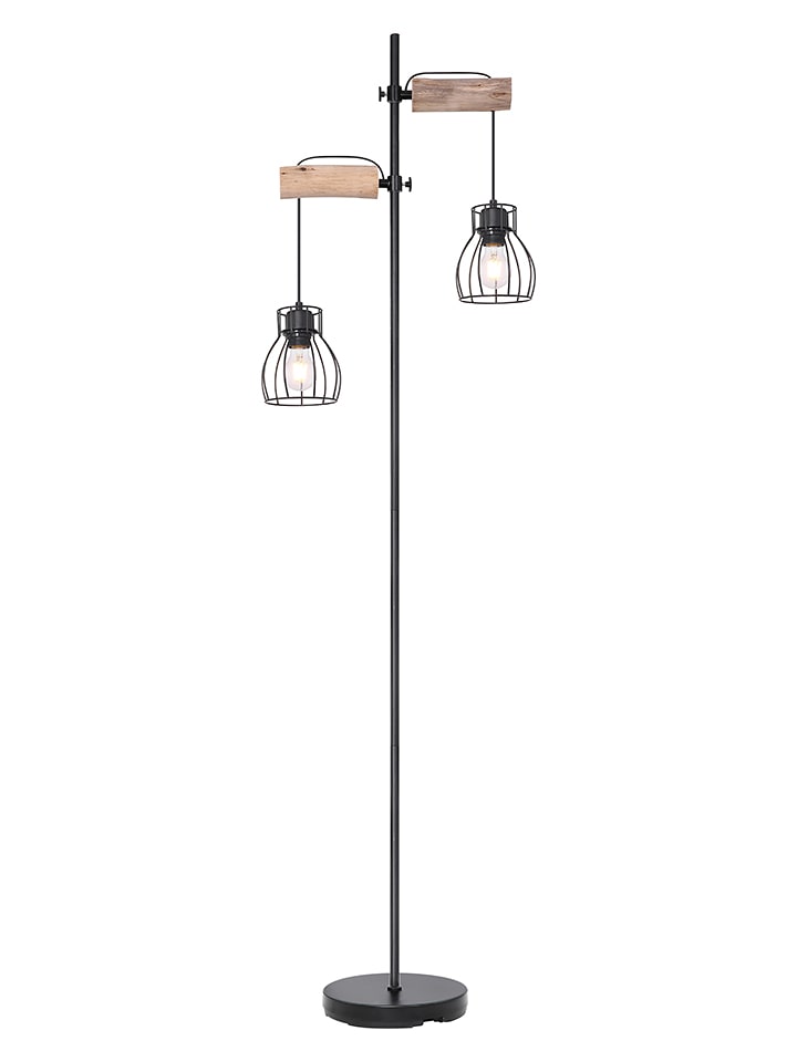 Globo lighting Lampa stojąca w kolorze czarno-jasnobrązowym - wys. 168 cm rozmiar: onesize