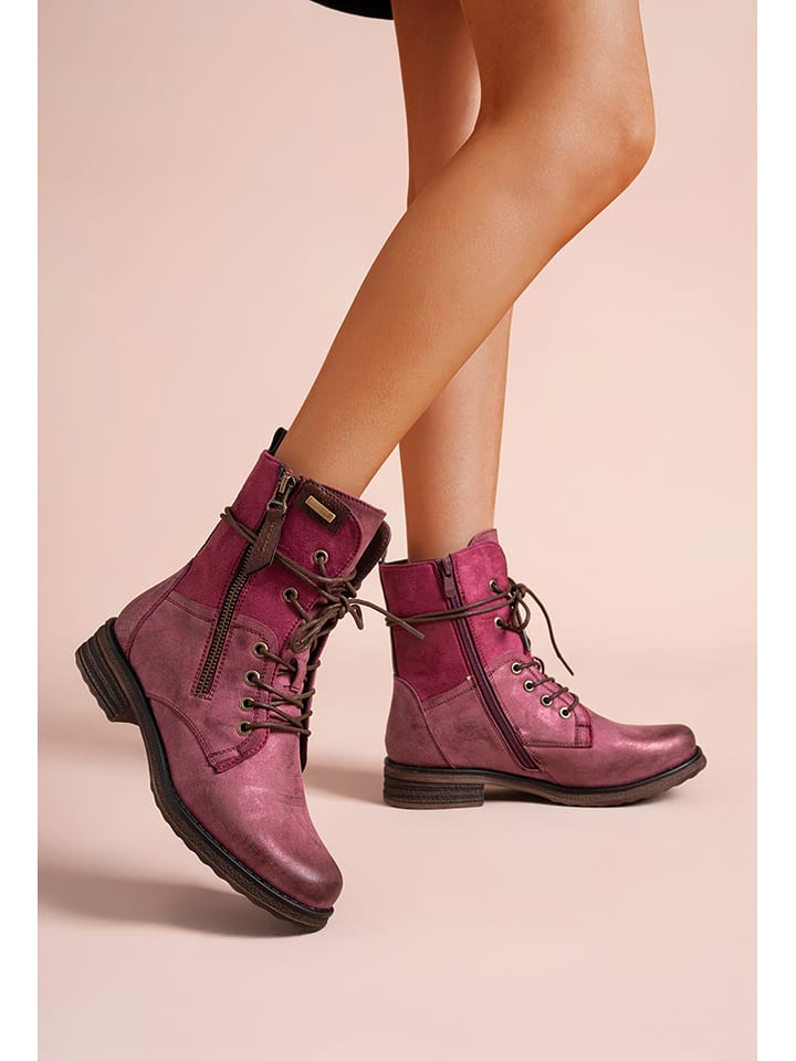 Foreverfolie Botki w kolorze różowym rozmiar: 40