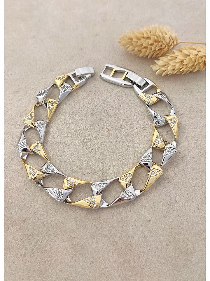 Nakkash Pozłacana bransoletka z cyrkoniami rozmiar: onesize