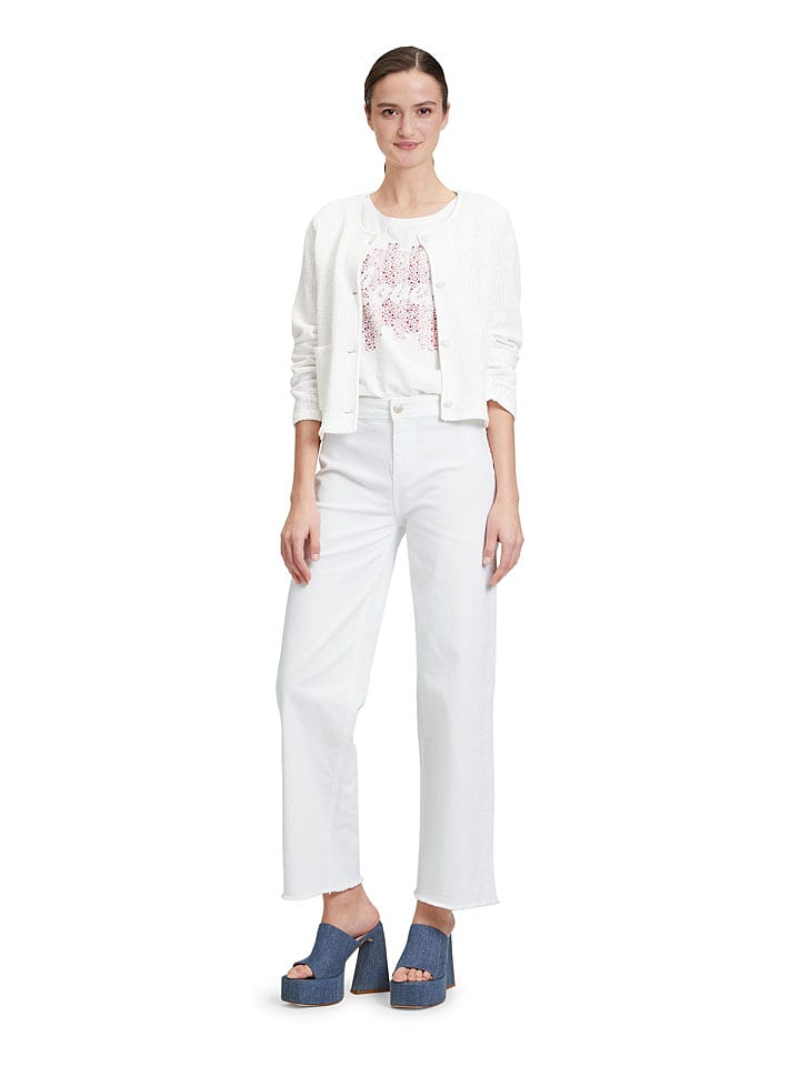 CARTOON Dżinsy - Loose fit - w kolorze białym rozmiar: 44