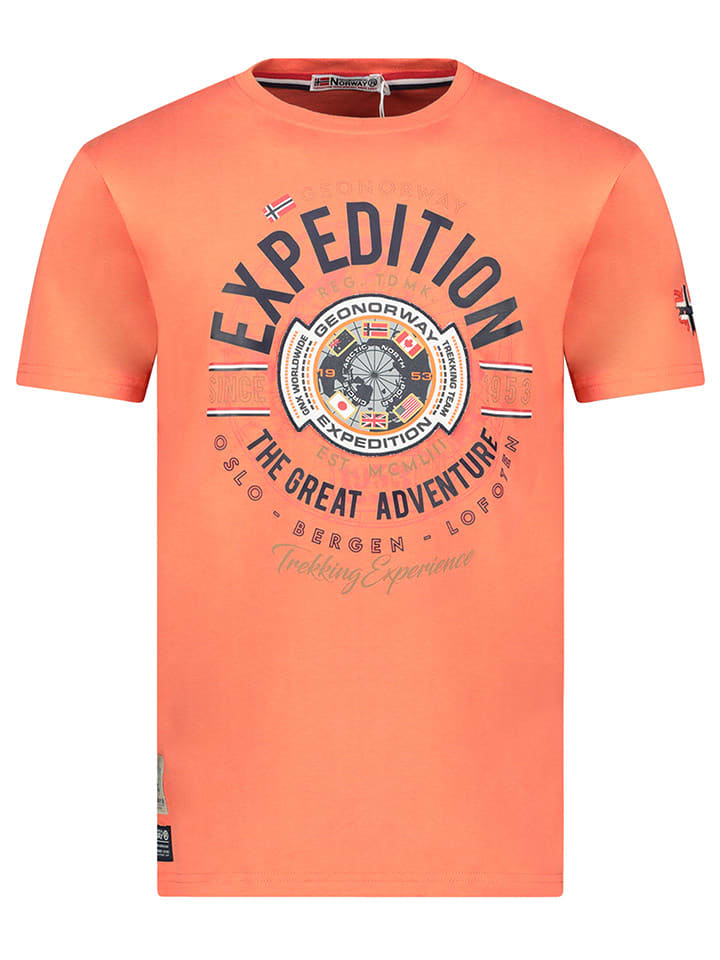 Geographical Norway Koszulka "Jaldemar" w kolorze pomarańczowym rozmiar: M