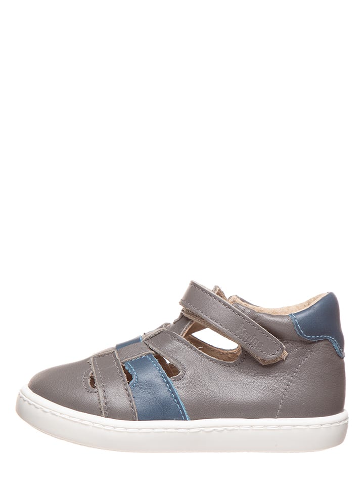 kmins Skórzane półsandały w kolorze szarym rozmiar: 22