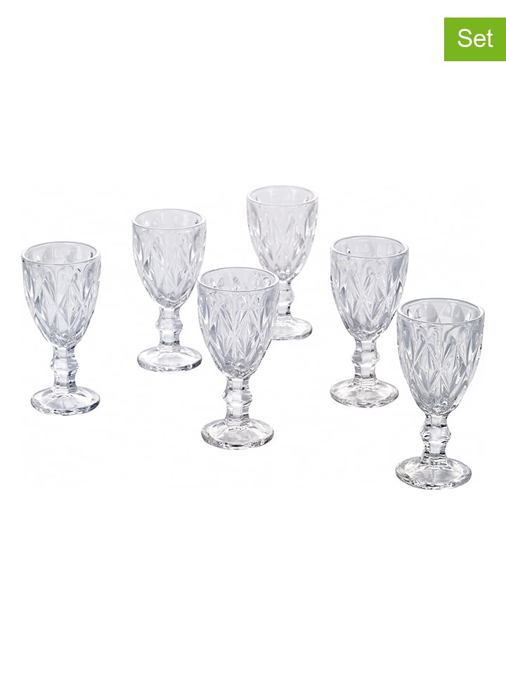 Villa d´Este Kieliszki (6 szt.) "Prisma" do likieru - 45 ml rozmiar: onesize