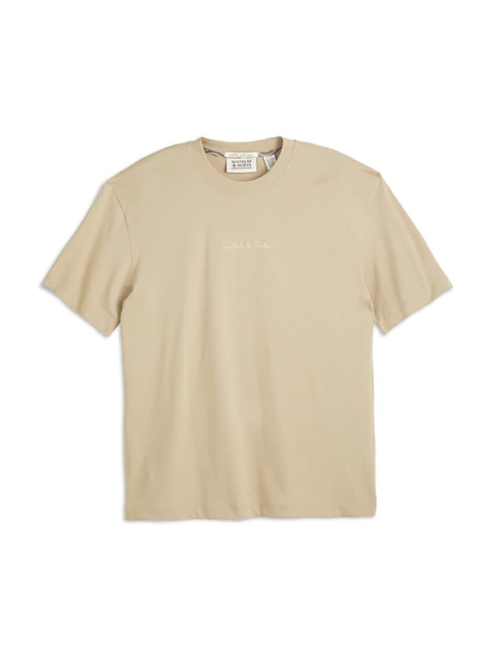 Scotch & Soda Koszulka w kolorze beżowym rozmiar: M