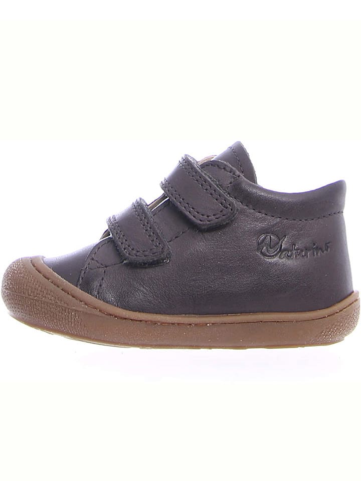 Naturino Skórzane buty "Cocoon" w kolorze antracytowym do nauki chodzenia rozmiar: 22