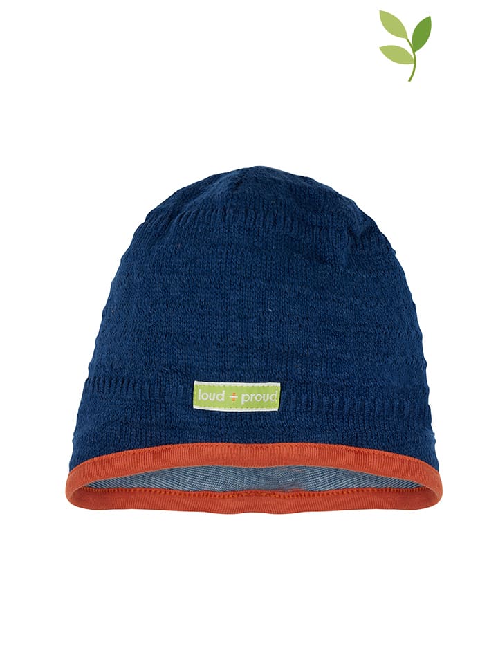loud + proud Dwustronna czapka w kolorze niebieskim rozmiar: 98/104