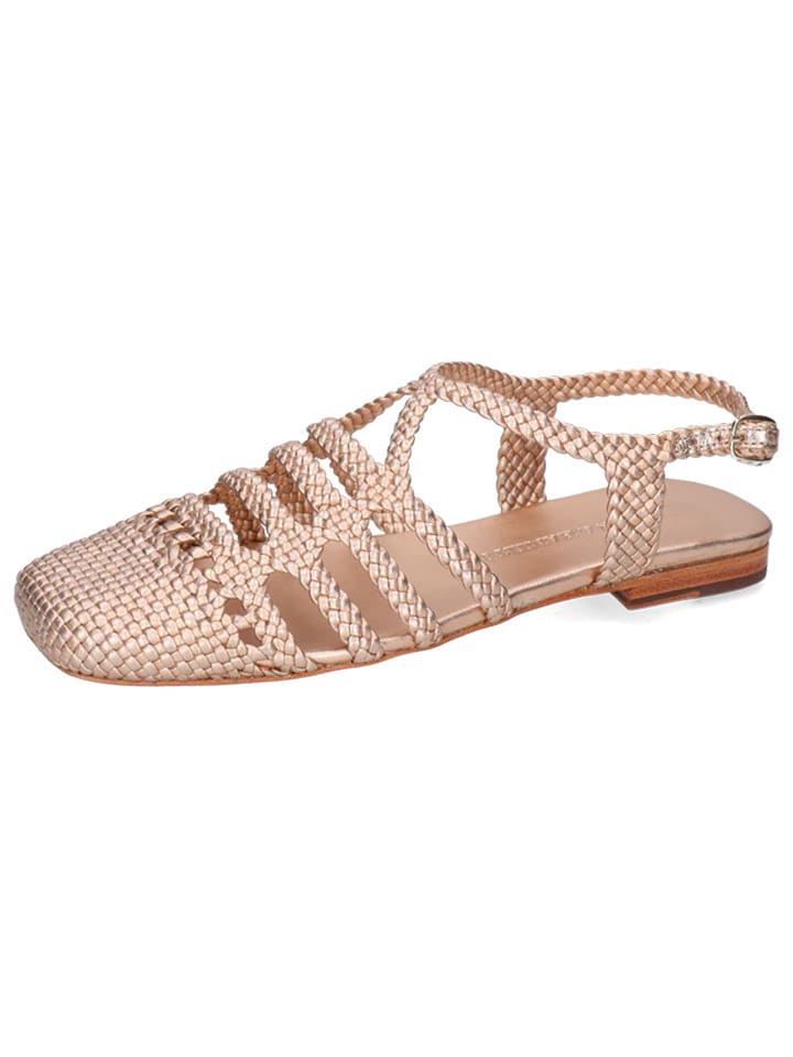 MELVIN & HAMILTON Skórzane półsandały "Sandrine 4" w kolorze jasnoróżowym rozmiar: 39