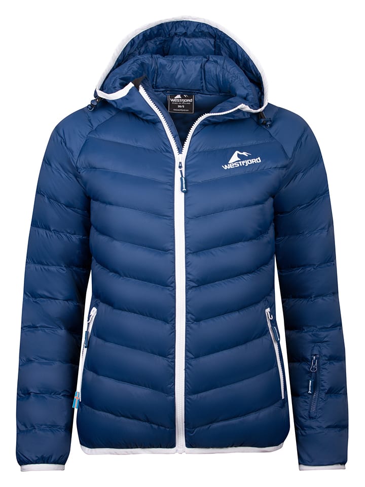 Westfjord Kurtka puchowa "Snaefell" w kolorze granatowym rozmiar: S