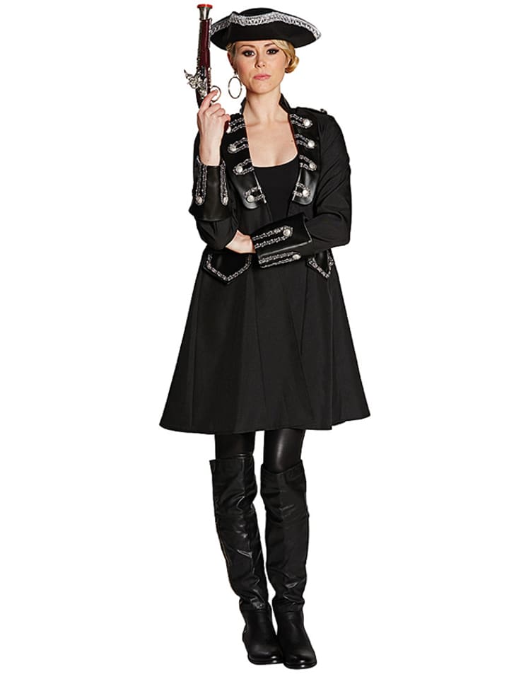 Rubie`s Płaszcz kostiumowy "Pirat" w kolorze czarnym rozmiar: 44/46