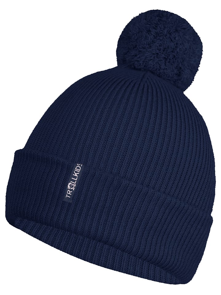 Trollkids Czapka "Holmenkollen" w kolorze granatowym rozmiar: 52-56 cm