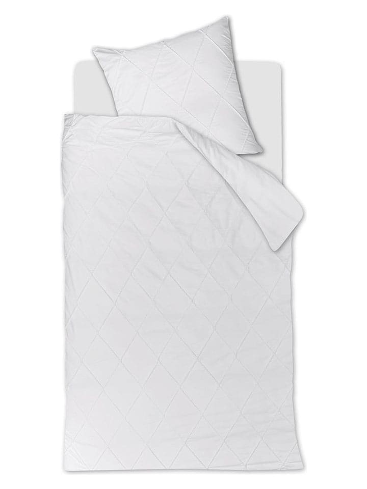 Rivièra Maison Komplet pościeli "Elegance" w kolorze białym rozmiar: 140x200/220 cm