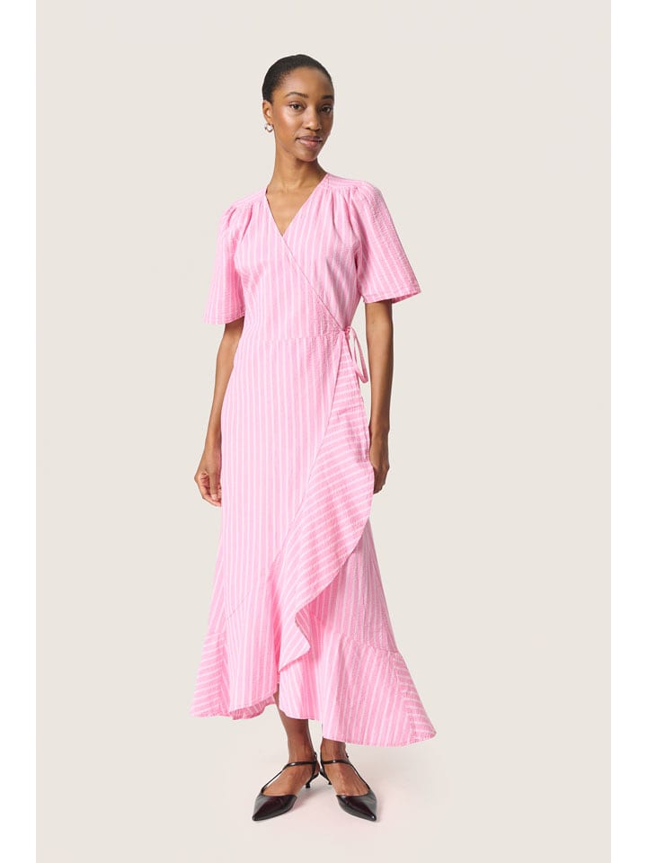 Soaked in Luxury Sukienka w kolorze różowo-białym rozmiar: M